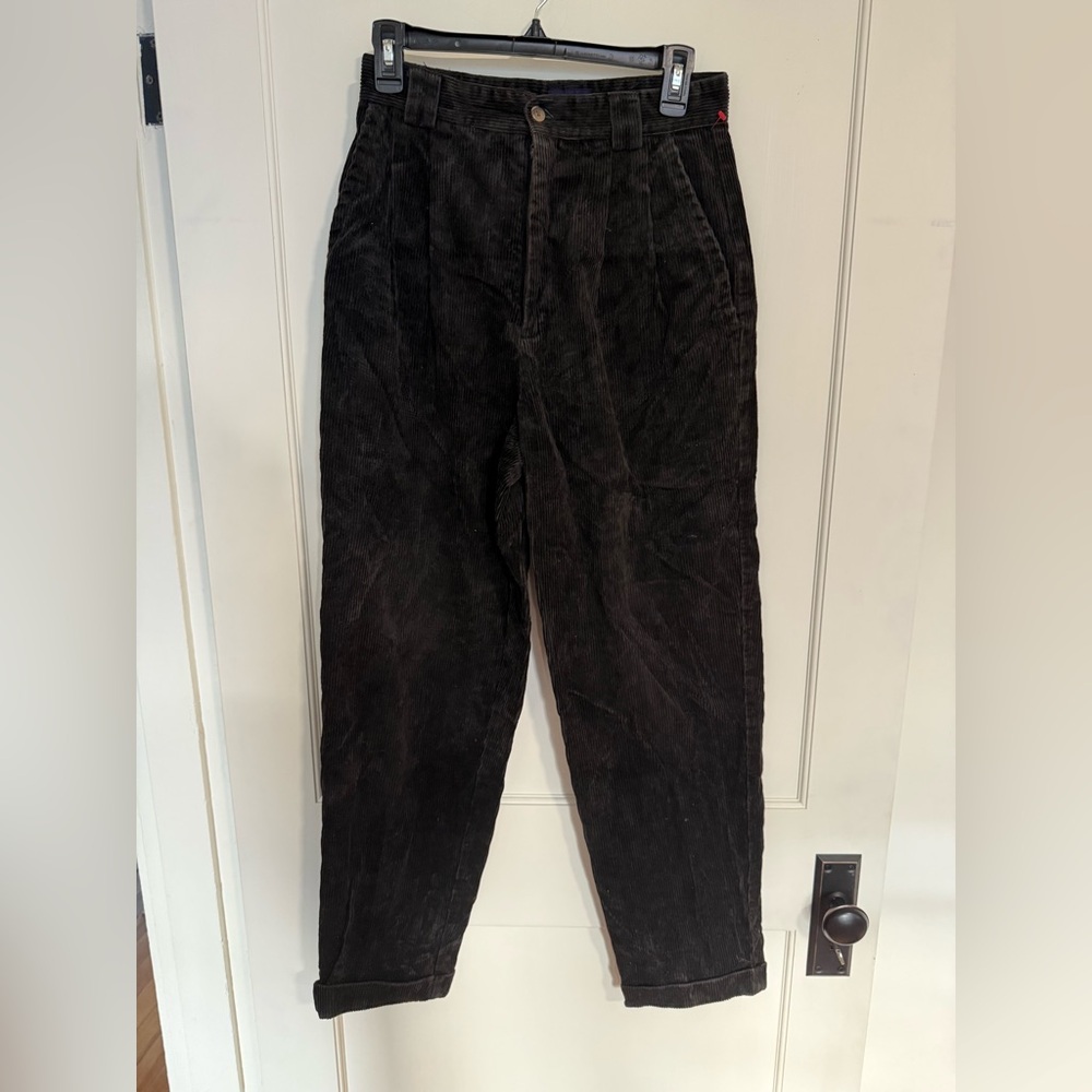 GAP women’s Black Corduroy Tapered Pants